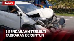 Ngeri! 7 Kendaraan Pemudik Tabrakan Beruntun di Tol Palikanci