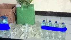 Razia Miras, Puluhan Liter Cap Tikus Diamankan Satresnarkoba Polres Minahasa<