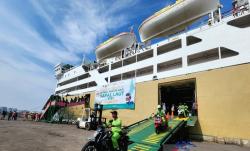  1.100 Pemudik Bersepeda Motor dari Jakarta Tiba di Pelabuhan Tanjung Emas Semarang