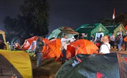 Menikmati Posko Mudik di Bukit Gombel Semarang, Serasa Camping di Pegunungan