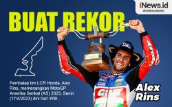 Infografis Alex Rins Cetak Rekor usai Menang MotoGP AS 2023