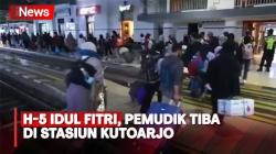 Pagi Ini, Ribuan Pemudik Tiba di Stasiun Kutoarjo