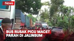 Gegara Bus Rusak, Kendaraan Antre hingga 7 Jam di Jalinsum