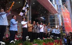 Yasonna Lepas Keberangkatan 31 Bus Mudik Bareng Kemenkumham