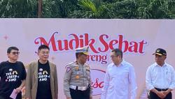 Korlantas Polri dan Sasa Lepas 4.000 Pemudik serta Tim Liputan iNews