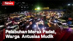  Pelabuhan Merak Mulai Padat, Polisi Berlakukan Buka Tutup Arus Kendaraan 