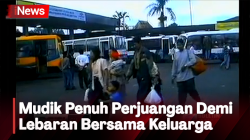 Begini Perjuangan Pemudik saat Mudik Lebaran di Terminal Pulo Gadung Era 1990