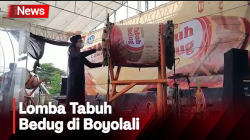 Lomba Tabuh Bedug di Boyolali Meriahkan Penghujung Ramadan