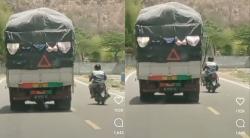 Viral Truk Pajang Jemuran Pakaian Dalam Bikin Pengendara Lain Salfok, Netizen: Penangkal Bajing Loncat
