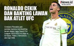 Infografis Cristiano Ronaldo Cekik dan Banting Lawan Bak Atlet UFC  