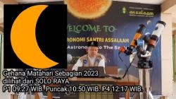 Warga Soloraya Jangan Ketinggalan, Besok Saksikan Gerhana Matahari<