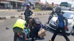 3 Pemudik Motor Kecelakaan Beruntun di Lampu Merah Arjawinangun Cirebon