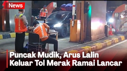 Gerbang Keluar Tol Merak Ramai Lancar, Ini yang Dilakukan Petugas