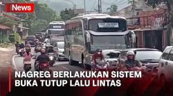 Pemudik Kembali Meningkat, Nagreg Berlakukan Sistem Buka Tutup Lalu Lintas