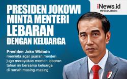 Infografis Presiden Jokowi Minta Menteri Lebaran dengan Keluarga