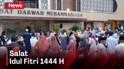  Mantan Ketua PP Muhammadiyah Muhadjir Effendy Turut Laksanakan Salat Idul Fitri 1444 H 