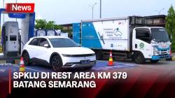 SPKLU di Rest Area KM 379 Batang Semarang Andal Layani Pemudik
