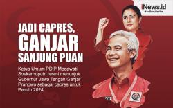 Infografis Ganjar Pranowo Sanjung dan Berterima Kasih kepada Puan Maharani<