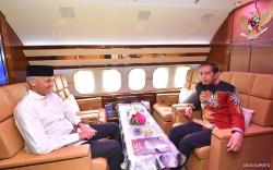 Jokowi Ajak Ganjar ke Solo Naik Pesawat Kepresidenan usai Deklarasi Capres PDIP