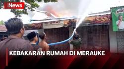 Lupa Matikan Kompor Gas saat Rayakan Lebaran, Rumah Warga Terbakar di Merauke