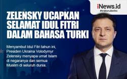 Infografis Zelensky Ucapkan Selamat Idul Fitri dalam Bahasa Turki