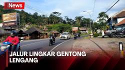 Jalur Lingkar Gentong Tasikmalaya Lengang di Hari Lebaran Pertama