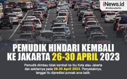 Menko PMK Imbau Pemudik Hindari Kembali ke Jakarta Tanggal 26-30 April 2023