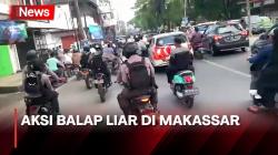 Rusuh saat Idul Fitri, Aksi Kejar-Kejaran Warnai Pembubaran Pelaku Balap Liar di Makassar