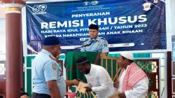140 Warga Binaan Lapas Sorong Terima Remisi Idul Fitri, 1 Orang Langsung Bebas<