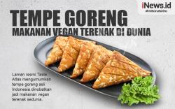 Infografis Tempe Goreng Indonesia Jadi Makanan Terenak di Dunia