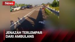 Viral, Ambulans Tertabrak Mobil Sebabkan Jenazah Terlempar