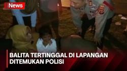Kasihan! Polisi Temukan Balita Pemudik Tertinggal di Lapangan Majalengka