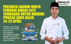 Infografis Presiden Jokowi Minta Pemudik Diberi Cuti Tambahan