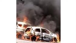 4 Mobil Terbakar di Banjarbaru Diduga Faktor Cuaca Panas, 2 Hangus Sisa Rangka<