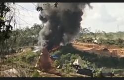 Duh! Terjadi Lagi, Sumur Minyak Ilegal Meledak dan Terbakar di Musi Banyuasin<