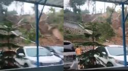 Tebing Pemancingan di Paseh Bandung Longsor, Sejumlah Motor dan Mobil Tertimbun<
