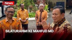 Berkunjung ke Kediaman Mahfud MD, Prabowo: Saya Minta Beliau Kasih Tausiyah Nanti di Hambalan