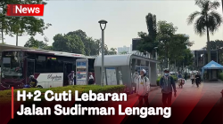Arus Lalu Lintas di Sudirman dan SCBD Jakarta Masih Lengang