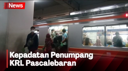 Ribuan Penumpang Padati Stasiun Manggarai setalah Cuti Bersama