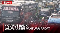 Pantauan Arus Balik, Jalur Arteri Pantura Cirebon Padat Merayap