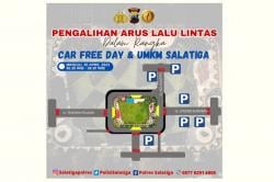  Car Free Day Hari Tari Sedunia, Arus Lalu Lintas Menuju Alun-Alun Pancasila Salatiga Ditutup