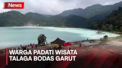 Manfaatkan Sisa Libur Lebaran, Warga Padati Objek Wisata Talaga Bodas di Garut