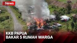 Teror Warga, KKB Bakar 5 Rumah di Ilaga 