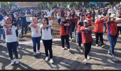 Peringati May Day, Ribuan Buruh di Boyolali Senam Bersama Bupati hingga Ketua DPRD