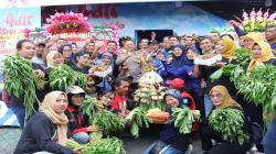 Jelang Operasi Ketupat Berakhir, Pospam Tugu Kartasura Dipenuhi Karangan Bunga