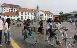 Akhir Libur Panjang, Kawasan Kota Tua Dipadati Pengunjung
