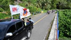 Kelilingi 11 Kecamatan, Bupati Gorontalo Utara Arak Bendera Pataka Pembentukan Kabupaten