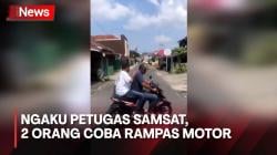 Detik-Detik 2 Pemotor Coba Rampas Motor Wanita Usai Mengaku Sebagai Petugas Samsat