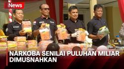 Sabu dan Ekstasi Senilai Rp65 Miliar Dimusnahkan Polda Jambi
