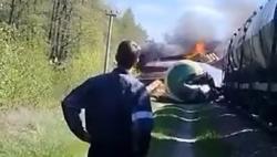 Bom Meledak, Kereta Barang Rusia di Dekat Perbatasan Tergelincir